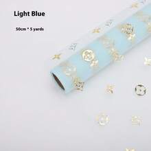 1 Gói (500*50cm) Giấy gói quà cao cấp tự làm, Giấy voan cuộn họa tiết cỏ bốn lá, Giấy gói dày chống thấm nước dùng cho bó hoa, quà tặng, sô cô la, Thích hợp cho Ngày của Cha, Ngày của Mẹ, tựu trường, tiệc tốt nghiệp, trang trí đám cưới, trang trí bó hoa, gói quà gấp gọn - Xem 8