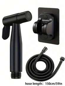 2026新款四件套喷枪套装 - 多功能洗车喷枪、厕所清洁及个人护理工具、浴室配件，配备59.06英寸软管和安装支架，节水高压 - 彩色 - 查看 15