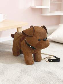 One Piece, Fashionable And Versatile, Hand-Held Shoulder Cross-Body Bag, Pu Material Puppy Special-Shaped Bag, Suitable For Women To Go Out - 米色 - 查看 2