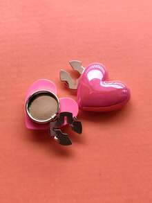 1pc/2pcs Elegant Floral Geometric Button Decor, Shirt Button Cover Clip-On Button Decor, Fashionable Crystal Cufflink Decor, Suitable For Tuxedo And Wedding Dress Decoration - Watermelon Pink - View 4
