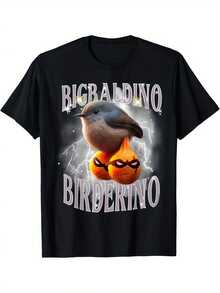 Bigbaldino Birderino Funny Italian Brainrot Meme Gen Z T-Shirt For A Playful Yet Stylish Look Cotton Printed Shirts - Màu hỗn hợp - Xem 1