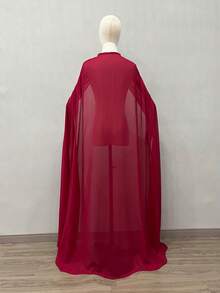 1 chiếc áo choàng dài bằng chiffon dành cho cô dâu dịp Halloween, áo choàng có mũ trùm đầu, khăn choàng cosplay anime, 150cm - Nhiều màu - Xem 20
