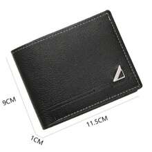 New Men's Wallet Short Wallet Men's Youth Business Casual Horizontal Wallet Fashionable Large Capacity Wallet - màu nâu - Xem 2