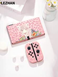 Pink Leopard Print Protective Case, Compatible With New Switch 2 (2025), Switch NS/Switch OLED/Lite, Accessories For Switch 2 Console, Full Set Package, Storage Pouch With Card Slots, Switch Protective Cover, Romantic Gift For Switch Players, Gift For Kids / Gift For Family - Multicolor - View 18