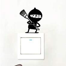 Cute Thief Switch Deecals Sticker, Perfect For Decorating Wall, Switch Waterproof, Great For Fun Wall Sticker Travel Accessory | Playful Design, Home Accessories - A - View 4