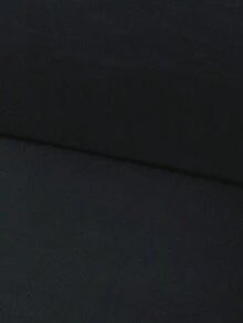 1件纯色牛奶丝弹力沙发坐垫套，高弹防尘，四季通用，适用于花园藤制沙发坐垫保护套 - 黑色 - 查看 8