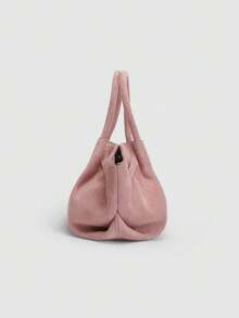 Dedoo European And American Fashion Design Buckle Suede Bucket Bag, Women's Autumn/Winter Shopping, Commuting, Party Gift Handbag - Pink - View 10