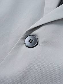 Men's Casual Suit Set Including Jacket And Pants, Versatile For Spring And Autumn - Grey - View 6