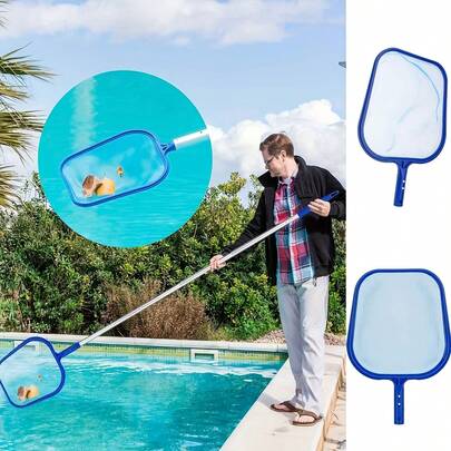 1 Stück Schwimmbad Reinigungsnetz, mit feinem Filtrationssystem, leicht, zarte Maschenblatt-Abschöpfvorrichtung, ideal für Schwimmbäder, Whirlpools und Teiche. Entfernt effektiv Schmutz, geeignet zum Reinigen von Schwimmbädern, Whirlpools und Hottubs, zum Entfernen von Blättern und Abfällen, Poolpflegewerkzeug und -zubehör, einfach zu reinigen und zu warten