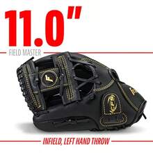 Franklin Sports Baseball + Softball Gloves - Field Master Adult + Youth Baseball + Softball Gloves - Right Hand + Left Hand Gloves - Infield + Outfield Mitts - Multiple Sizes + Colors - Dorado - Ver 4