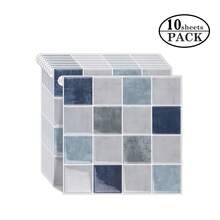 WoStick 1/4/10/20pcs Multi-Color Mosaic Tile, Waterproof Anti-Fouling, Self-Adhesive Backsplash - Easy DIY Installation. Removable Self-Adhesive Wall Tile Stickers, Suitable For Kitchen Bathroom Backsplash, Holiday Decor - Multicolor - View 37