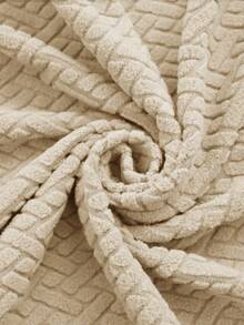 1件纯色条纹弹力椅套，弹性贴合，现代设计，可机洗，防污防尘，适用于客厅、卧室、书房、餐厅椅子装饰，房间装饰 - 彩色 - 查看 8