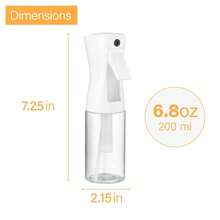 1/2 200ml High Pressure Continuous White Automatic Air Pressure Superfine Spray Bottle, Hairdressing Tools, Suitable For Bathrooms, Bedrooms, Kitchens, Dressers, Beauty Salons, Hair Salons And Other Places, Hairdressing Products And Accessories, Hair Salon Beauty Travel Necessities, Multi-Function Spray Bottle # Kitchen Essentials, Spray Bottom, Spray Bottom For Hair - 查看 2
