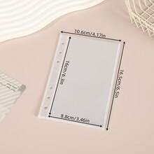 A6 Size Wavy Pattern Transparent Removable Embossed Crystal Bubble Sticker Notebook, Sticker Book, Sticker Album, With Removable Sticker Pages, Transparent Card Holder, Loose-Leaf Binder, Acrylic Material, Can Be Used As Notebook Cover, Manual, Card Holder, Sticker Book, Album And Other Stationery - A - View 10