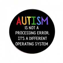 1pc Autism Awareness Enamel Pin, Neurodiversity Inspirational Quote Lapel Pin Brooch Badge For Backpack & Lanyard - A - View 5