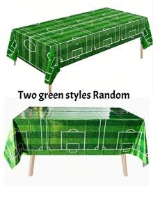 1pc/2pcs Tablecloth, Football Themed Tablecloth Set, Sports Style Tablecloth, Waterproof, Oil-Proof, Stain-Resistant Disposable Rectangular Tablecloth, Multipurpose Decor For Sports Theme Parties, Suitable For Sports Theme Birthday Party Supplies And Decorations - Multicolor - View 10