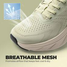 Men's Hands Free Slip On Stability Walking Running Shoes Tennis Non-Slip Comfortable Workout Gym Breathable Lightweight StediBase Fashion Sneakers - Màu xanh Bạc hà - Xem 4