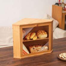 Corner Bread Bin Box For Kitchen Countertop Bread Storage Container For Bread - View 3