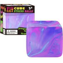Fidget Toys Squishy Stress Cube, Stress Balls For Kids Adults Squishies Stress Relief, Ice Squishy Cube Sugar Balls, Sensory Toys For Kids With Autism, Fidgets For Classroom Prize Toys (Pink) - 紫色 - 查看 1
