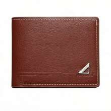 New Men's Wallet Short Wallet Men's Youth Business Casual Horizontal Wallet Fashionable Large Capacity Wallet - màu nâu - Xem 11