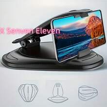 1pc Car Dashboard Mounted Non-Slip Phone Holder, Fits Multiple Vehicle Types Including Sedans, SUVs, Trucks, Suitable For Drivers, Rideshare Drivers, Commuters, Sturdy Silicone Base, 360° Rotation, Adjustable Angle, Hands-Free Navigation And Calling - Multicolor - View 9
