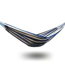 Hamaca Yucateca Colgante Grande XXL 100% Algodón Resistente y Colorida Hecha en México Ideal para Interiores y Exteriores Azul Rey - Azul Rey - Ver 2