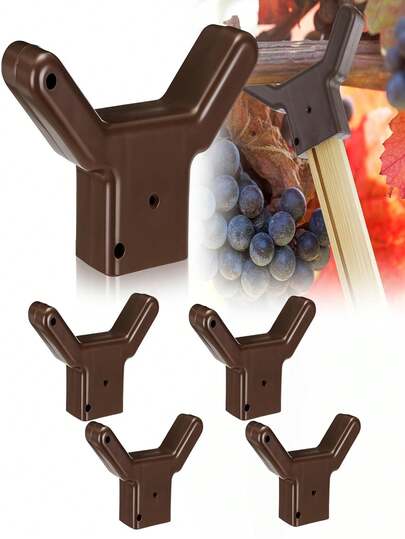 Bộ giá đỡ cành cây ăn quả bằng nhựa 4 chi tiết này được thiết kế để nâng đỡ cành cây ăn quả và ngăn ngừa gãy đổ. Thích hợp cho vườn nho, vườn cảnh và vườn cây ăn quả. Tương thích với gỗ tiêu chuẩn 1,57 x 1,57 inch (đen/xanh lá/nâu).