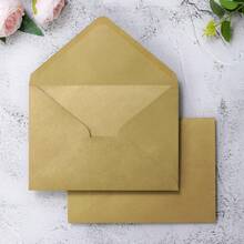 10/20pcs Mini Black Envelopes (Approx. 16*11cm) Small Paper Gift Card Sleeves Suitable For Wedding Invitations, Graduation Invitations, Acrylic Invitations, Photos - 16*11 - View 3