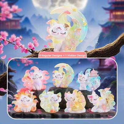 1pc Tushan Nine-Tailed Fox Third Edition Magazine Case, Chinese Chic Fantasy Figure, The Perfect Choice For Party Decorations And Decorations, Home Desktop Ornament, Small Gift. The Perfect Gift For Birthday, Halloween, Christmas, Easter, Valentine's Day, And As A Companion Gift
