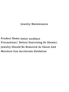 1件 STYLEVER 金色字母吊坠项链，配蓝色钻石吊坠和不锈钢链，适合工作、日常生活、派对、宴会和舞会等场合，是一款独特而奢华的女士项链。 - 金黃色 - 查看 2