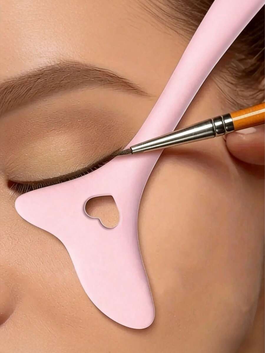 1 khuôn kẻ mắt bằng silicon - Dễ sử dụng và có thể tái sử dụng - Thiết kế đa năng phù hợp cho mọi dịp - Nhiều màu - Xem 1