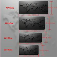 Black And Gray Gradient Map Design Mouse Pad Desk Mat Stitched Edge Durable Non-Slip Gaming Pads Tapis Souris Computer Mouse Pad Aesthetic Mouse Pad Desk Protector - 查看 6