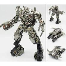 Transformable Robot Model Toy, Large Size With Multiple Characters, Flexible Joints For Customizable Transformation, Creative And Cool Mecha Model Collectible, Transformable Mecha Robot Warrior Model Decor - Multicolor - View 11