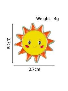 1 chiếc ghim cài áo hình mặt cười hoạt hình dễ thương - Nhiều màu - Xem 7