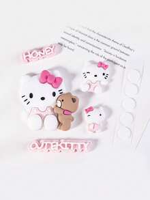SANRIO 5 món đồ trang sức: Mặt dây chuyền, ốp điện thoại hoạt hình, phụ kiện tóc, sticker, vật liệu làm trang sức. - Sự quyến rũ - Xem 12