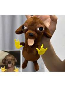 1个15/25厘米吉娃娃毛绒玩具，滑稽丑娃娃，创意趣味狗狗毛绒玩具 - 彩色 - 查看 3