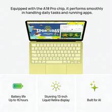 Apple MacBookNeo 筆記型電腦，13吋高清屏，A18 PRO（6+5核心），8G運行內存，16 小時長續航，學生辦公輕薄本 - 彩色 - 查看 8