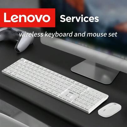Lenovo 联想高品质无线键鼠套装，2.4G稳定连接，低延迟，长续航，鼠标静音，兼容多种设备