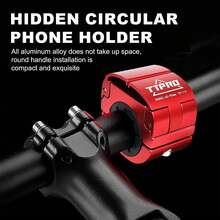 Aluminum Alloy Bike Phone Holder Hidden Design For Mountain And Road Bicycle Cycling Navigation Stand Universal 3.5-7 Inch Phones - Multicolor - View 3