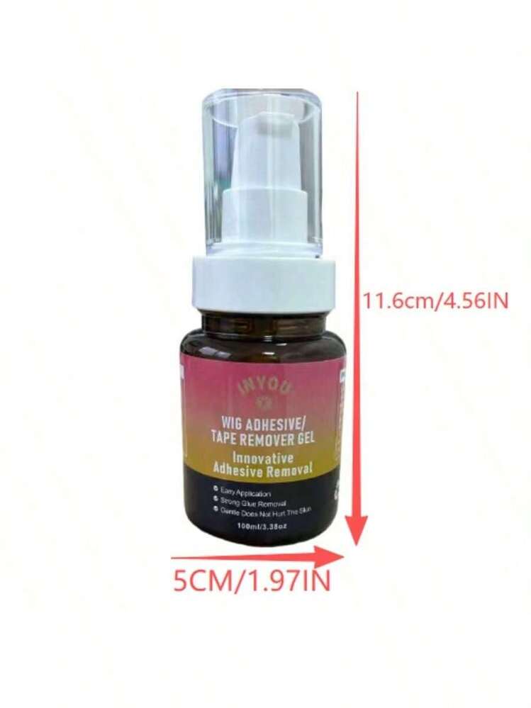 Gel tẩy keo dán tóc giả 100ml, làm sạch cặn keo, dễ sử dụng, không để lại cặn, an toàn cho da và ren. - 100ml - Xem 6