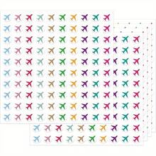 1000pcs Mini Colorful Airplane Stickers, Location Marking Stickers For Teachers, Parents, Schools, Learning, Error Marking, Training, Handmade Labels, Back To School Decorative Stickers, Reward Stickers, Gift Stationery Stickers Scrapbook Supplies Scrapbooking - Cartoon - View 1