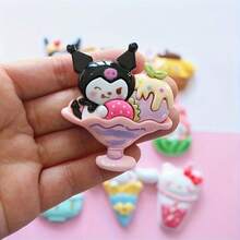 SANRIO 10/20个Hello Kitty可爱卡通装饰品，适用于珠宝制作、手机壳装饰、2D卡通景观水族箱装饰及其他DIY材料 - Charms - 查看 5