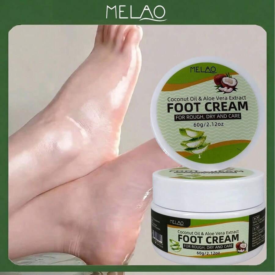MELAO椰子油芦荟足霜 60克/2.12盎司，深层滋养并修复干裂的脚后跟，蕴含天然椰子油和芦荟提取物，滋润干燥的足部肌肤。 - fresh - 查看 1