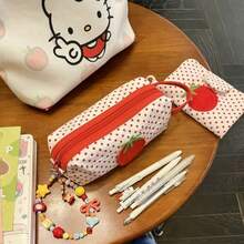 Pencil Bags - Red & White - View 3