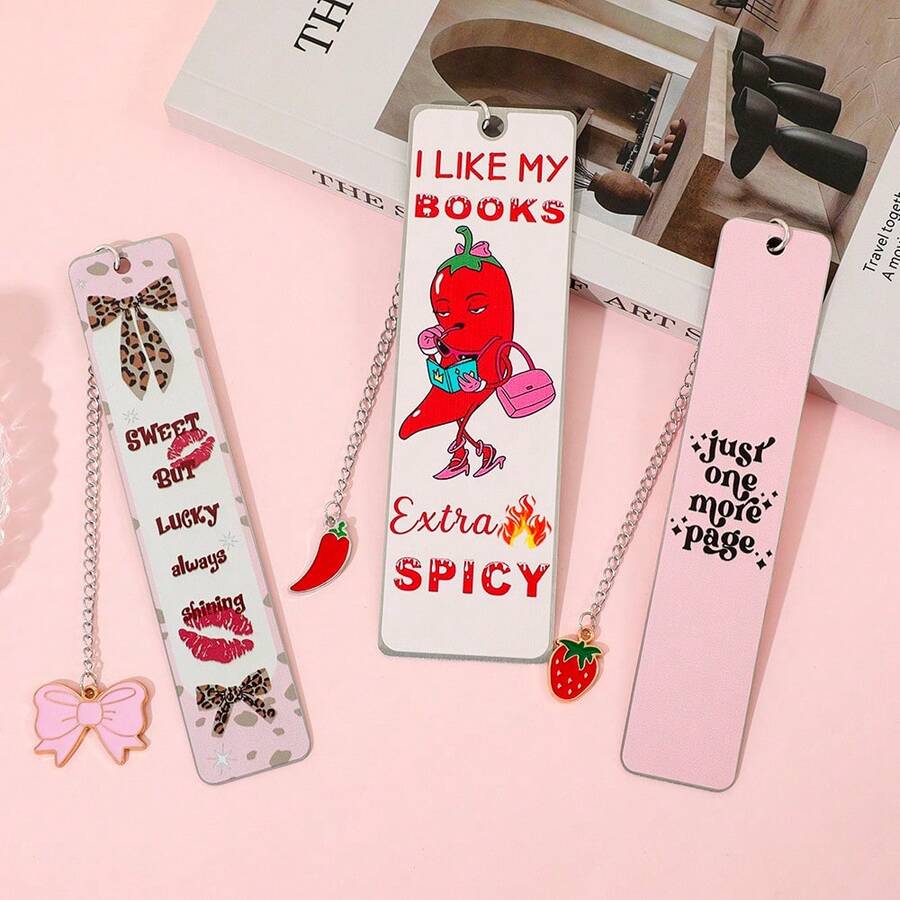 Pink Romantic Spicy Bookmark Gift - Spicy Bookmarks For Book Lovers, Interesting Bookmarks For Women To Read, Graduation Halloween Thanksgiving Christmas Birthday Gift For Female Friends.
