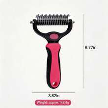 Lược chải lông hai mặt, dụng cụ gỡ rối lông cho chó mèo có lông dài. - Xem 3