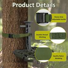 Heavy Duty Adjustable Tree Mounting Bracket For Outdoor Hunting And Mountaineering Durable Support - Multicolor - View 7