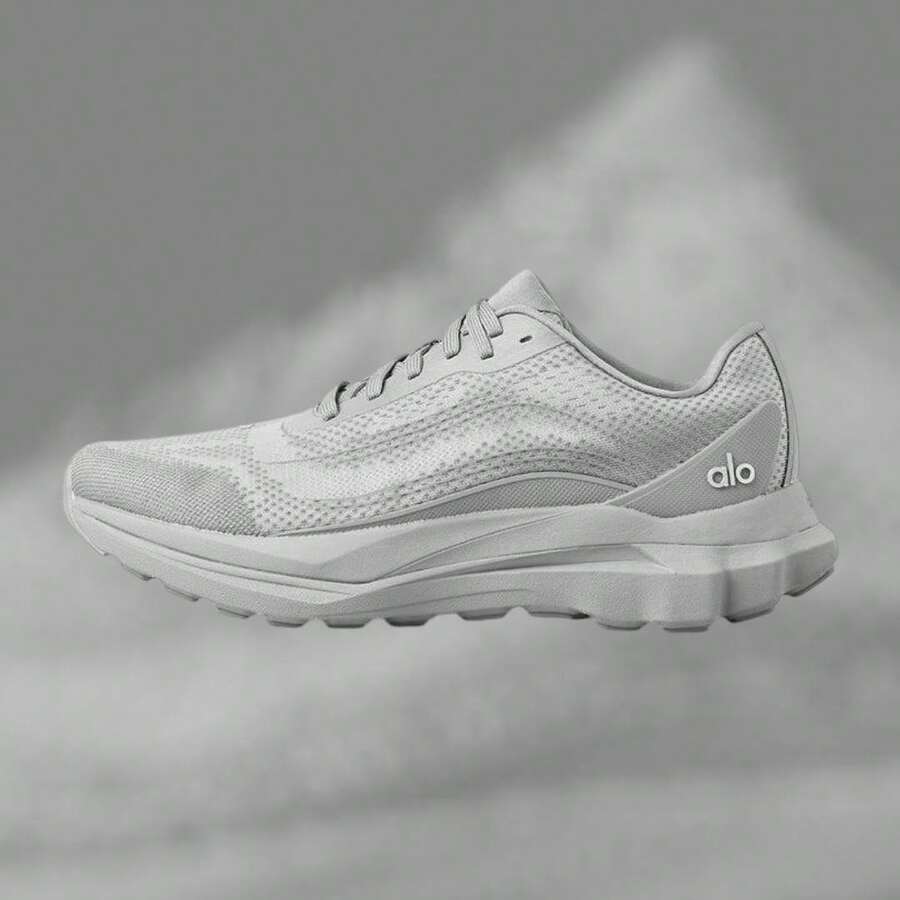 Alo Yoga Alo Runner - Authentic Premium Performance Sneakers | Viral 2026 Unisex Breathable Mesh Running Shoes | Dual-Density Cushioning Luxury Trainers | Iconic Minimalist Aesthetic Fitness Footwear | High-End Athleisure Streetwear - 灰色 - 查看 1