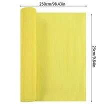 Giấy crepe cuộn 250*25cm, giấy gói quà hoa DIY, giấy gấp origami, giấy crepe nhăn. - Nhiều màu - Xem 22