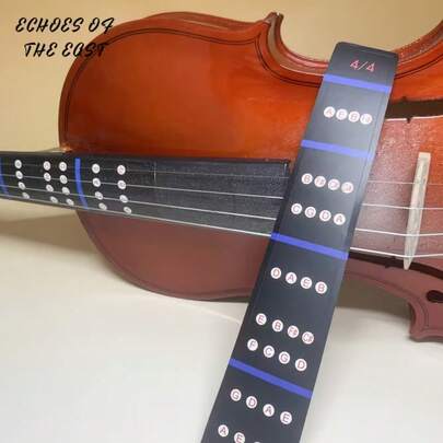 小提琴指板贴纸，指法定位贴纸，指板音符标签，初学者练习辅助工具，易于粘贴，帮助快速掌握指法，适合音乐学习者和爱好者，适用于演出、日常练习、音乐课、乐队表演、音乐节、派对等场合，是生日、新年、情人节、节日礼物、圣诞礼物的理想之选。